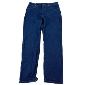 Wrangler Jeans Cowboy Cut Dark Wash 100% Cotton Denim Work 13MWZ 34x32 02